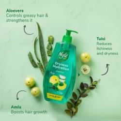 Nyle Naturals Dryness Hydration Shampoo, with Tulsi, Amla and Aloe