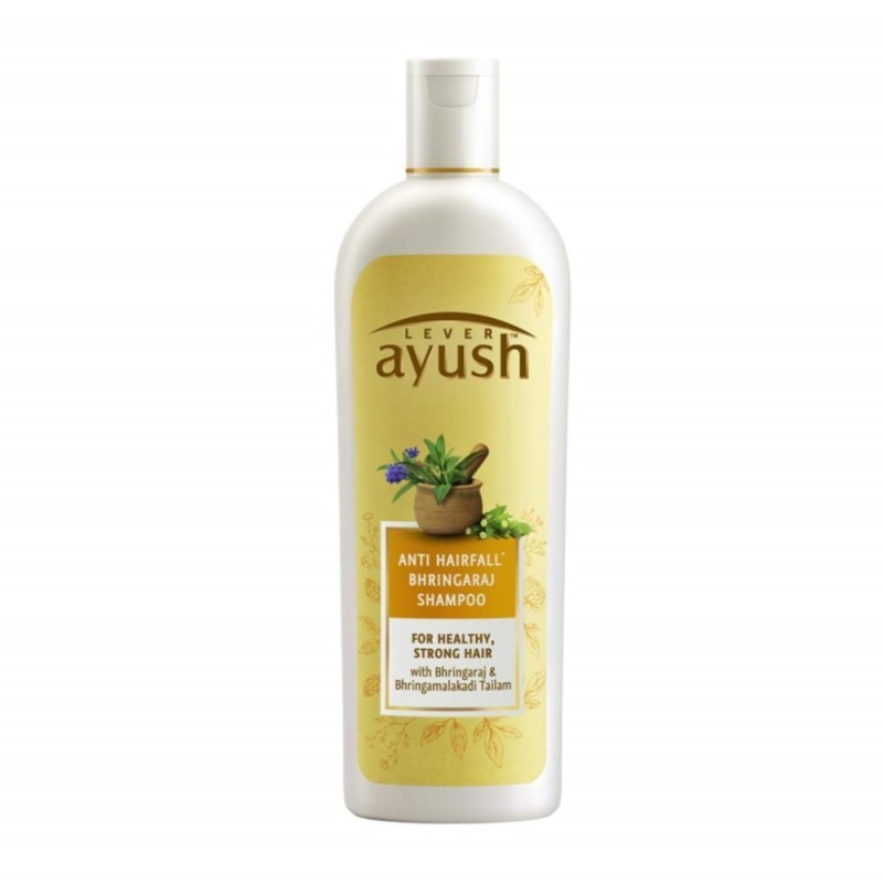 Lever Ayush Anti Hairfall Bhringaraj Shampoo, for Healthy Strong Hair