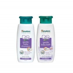 Himalaya Combo Pack of Gentle Baby Bath and Baby Shampoo, Each 200ml