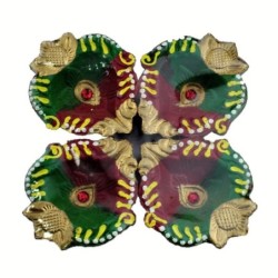 Colorful Clay Diyas for Deepavali, Diwali Diya, Divali Diya,deepavali