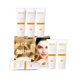 Vlcc Anti Tan Facial Kit, Fades Tan & Soften Sun Exposed Skin 60 G