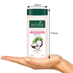 Biotique Creamy Coconut Deep Nourish Body Lotion for Extra Dry Skin