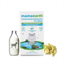 Mamaearth Moisturizing Bathing Bar for Babies, Pack of 2 ( Each)