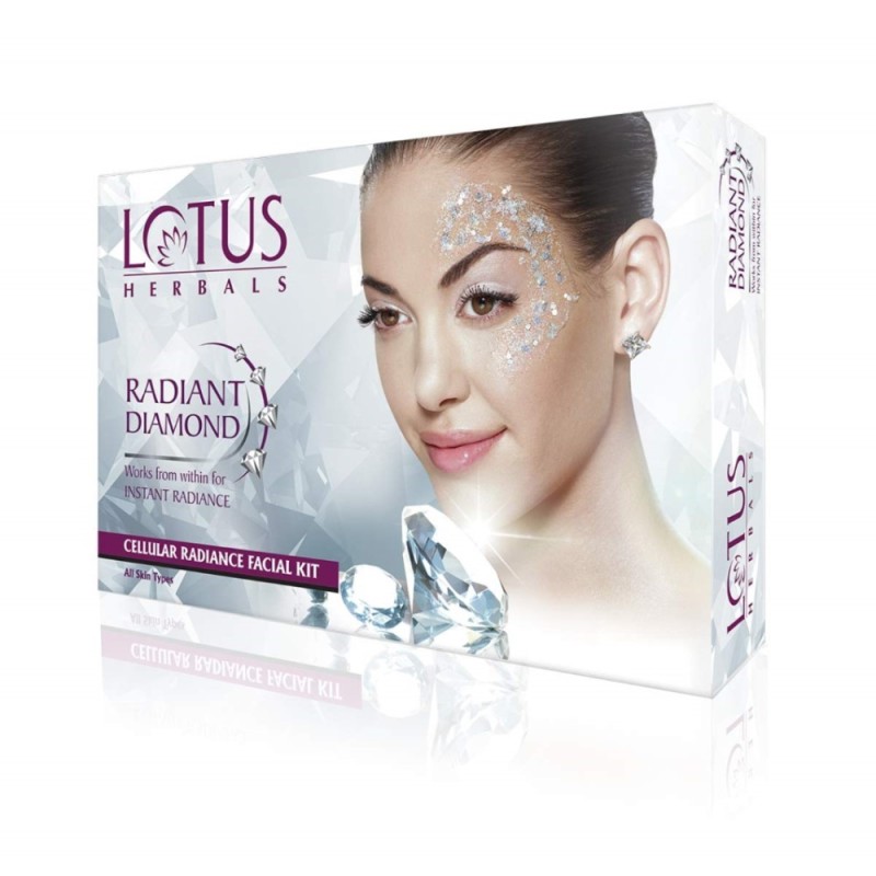 Lotus Herbals Radiant Diamond Cellular Radiance Facial Kit, for All