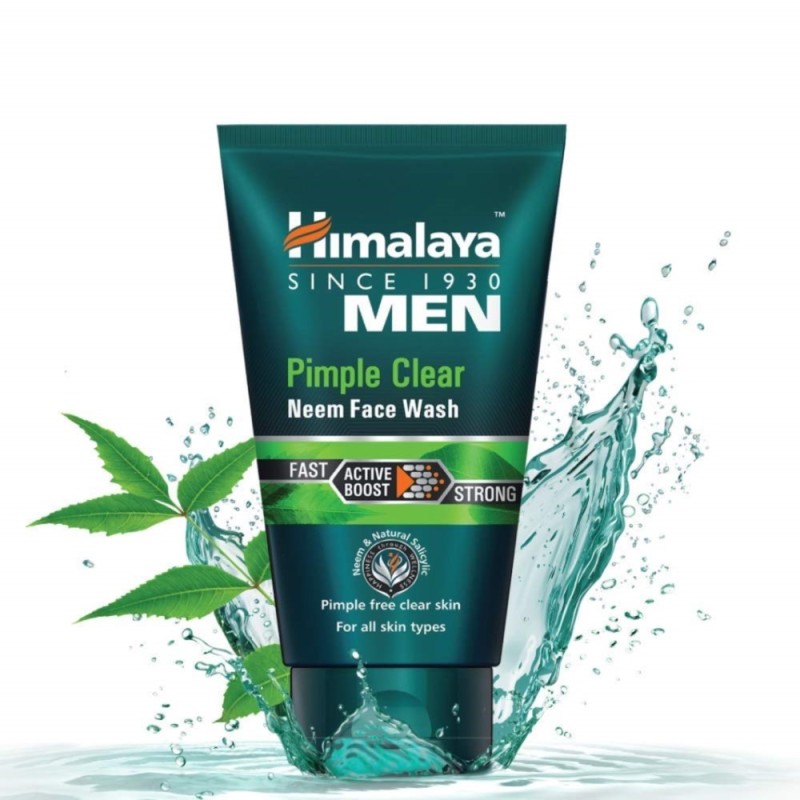 Himalaya Men Pimple Clear Neem Face Wash, for All Skin Types 100ml