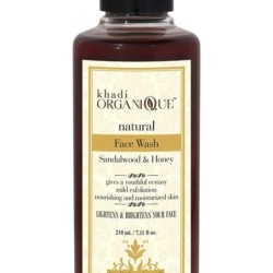 Khadi Organique Natural Sandalwood & Honey Face Wash 210 Ml