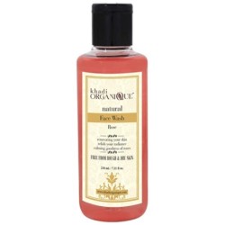 Khadi Organique Natural Rose Face Wash 210ml