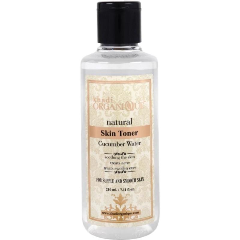 Khadi Organique Natural Cucumber Water Skin Toner - for Supple