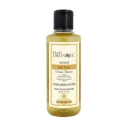 Khadi Organique Natural Henna Thyme Hair Tonic - Makes Hair