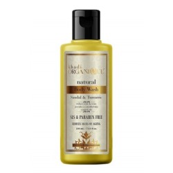 Khadi Organique Natural Sandal & Turmeric Body Wash - Reduces Signs