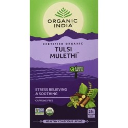 Organic India Tulsi Mulethi 25N Infusion Bags- Stress Relieving