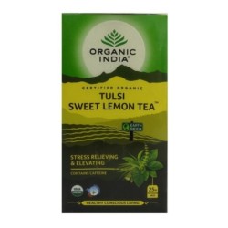 Organic India Tulsi Sweet Lemon Tea 25N Infusion Bags- Stress