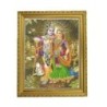 Satvik Radha Krishna Designer Wooden Photo Frame (1) for Pooja