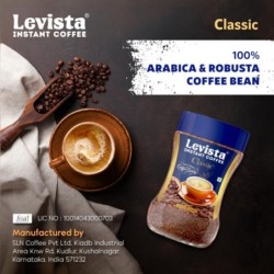 Levista Classic the Coffee for Coffee Lovers, 100% Pure Coffee 50g