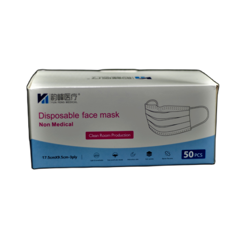 3 Ply Surgical Mask, Ear Loop, 3 Layer Disposable Surgical Mask, Anti
