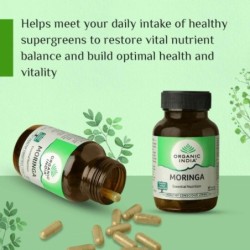 Organic India Moringa Essential Nutrition, 60 Capsules