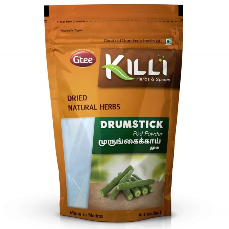 Killi Herbs & Spices Drumstick (Moringa) Leaves Powder, (High