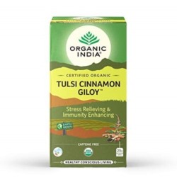 Organic India Tulsi Cinnamon Giloy Stress Relieving & Immunity