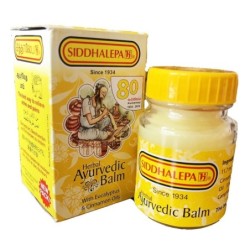 Siddhalepa Herbal Ayurvedic Balm, with Eucalyptus & Cinnamon Oils 50g