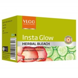 Vlcc Natural Sciences Insta Glow Herbal Bleach, Gentle, Healthy