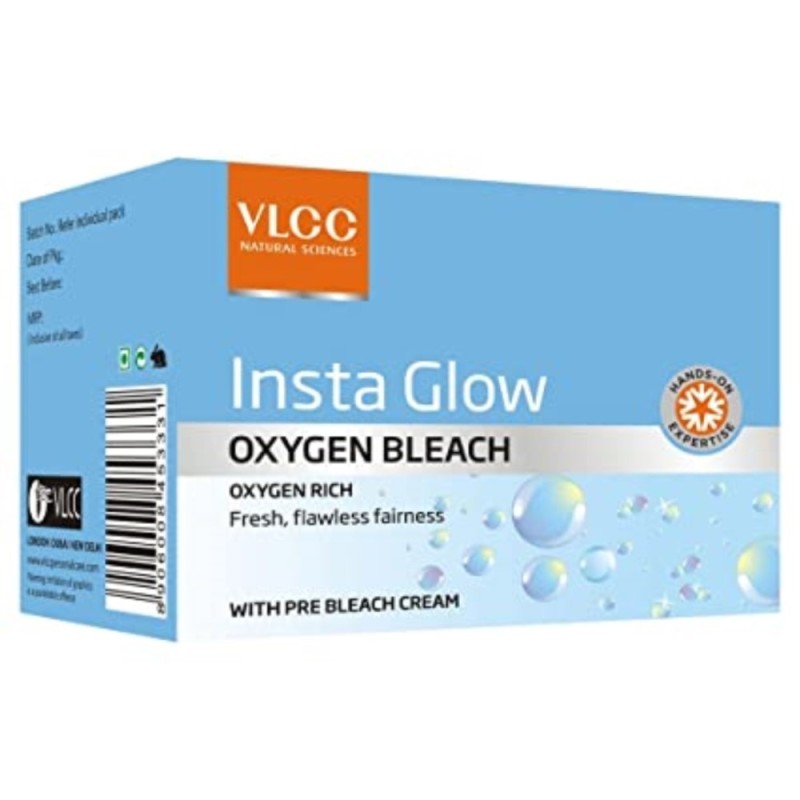 Vlcc Natural Sciences Insta Glow Oxygen Bleach, Fresh, Flawless