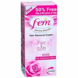 Fem Fairness Naturals Fair & Soft Rose Hair Removal Cream