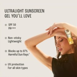 Lakme Sun Expert Ultra Matte Gel SPF 50 PA+++, Quick Absorb
