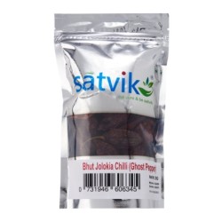 Satvik World Hottest Chilli Bhut Jolokia Chilli Dried (Whole) Ghost