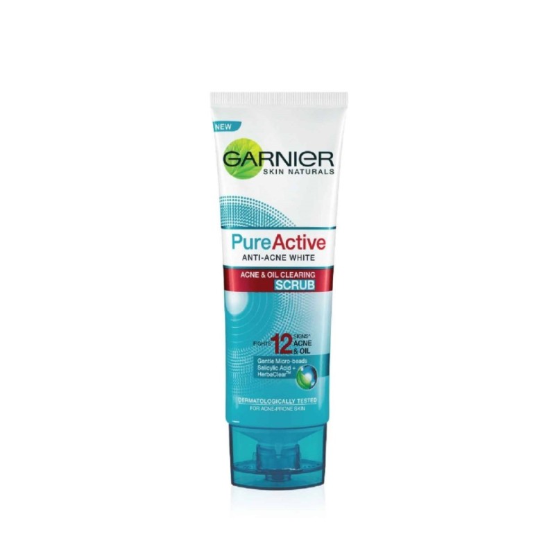 Skin Naturals Pure Active Anti-Acne White Acne & Oil Clearing Scrub