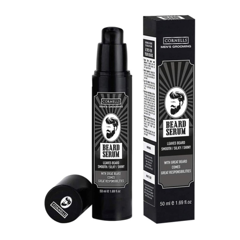 Cornells Men's Grooming Beard Serum, Leaves Beard Smooth, Shiny