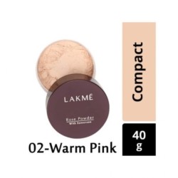 Lakme Rose Powder with Sunscreen, (02 Warm Pink) for Wheatish