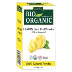 Indus Valley Bio Organic Combo Pack of Lemon Fruit Peel Powder & Amla