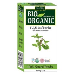 Indus Valley Bio Organic Combo Pack of Tulsi Leaf Powder & Neem Leaf