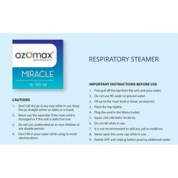 Ozomax Miracle 2 in 1 Respiratory Steamer (Produces Steam Within