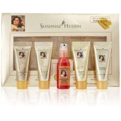 Shahnaz Hussain 24 Carat Gold Facial Kit, + with Exfoliating Scrub