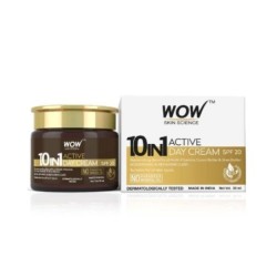 Wow Skin Science 10 in 1 Active Day Cream - with SPF 20, with Cocoa