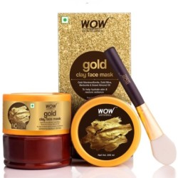 Wow Skin Science Gold Clay Face Mask - Helps to Hydrate Skin &Amp;