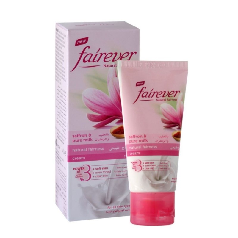 Fairever Natural Fairness Cream - with Saffron & Pure Milk, for Soft