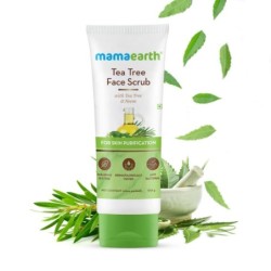 Mamaearth Tea Tree Face Scrub with Tea Tree & Neem, for Skin