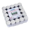 Satvik Tea Light Wax Candles (, 1 1/2", Unscented), 4Hrs Burning