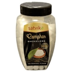 Satvik Smokeless Camphor Tablets, Karpoor, Karpoora, 200 Grams