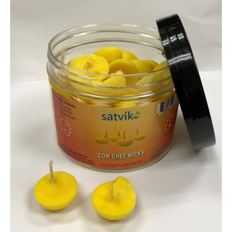 Satvik Pure Ghee Wicks, Diya Batti, Jyot Batti for Puja, Aarti
