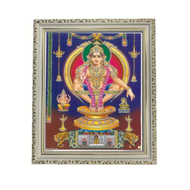 Satvik Lord Ayyappa Swamy, Lord Ayyappan Designer Wooden Photo Frame