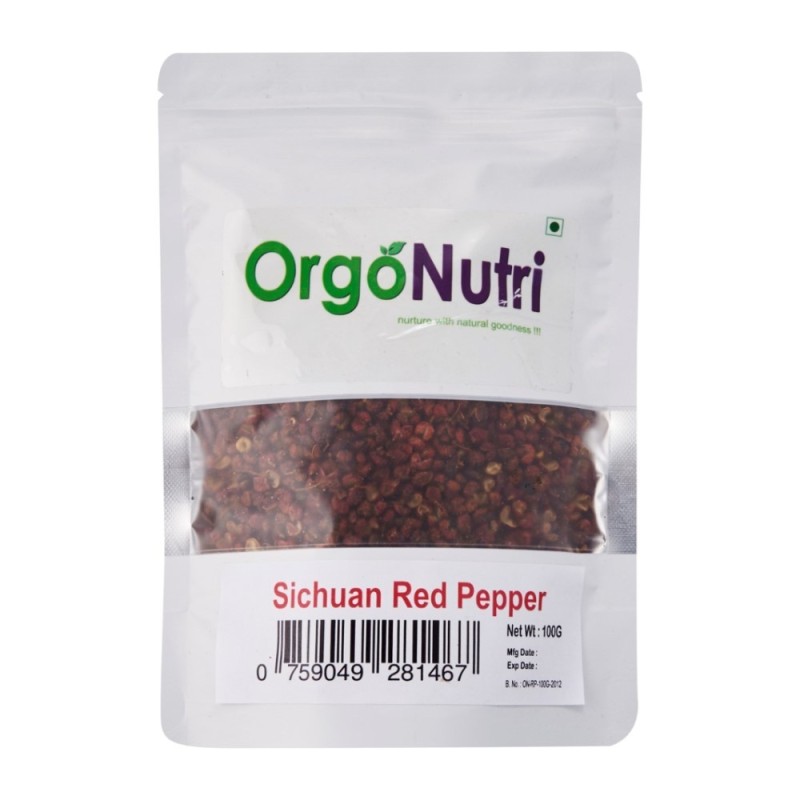 Orgonutri Whole Sichuan Red Peppercorn, Chinese Pepper, Sì Chuān Hóng
