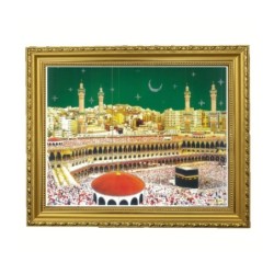 Satvik Hajj the Holiest City Designer Wooden Photo Frame