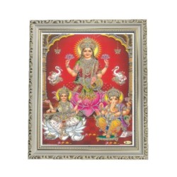 Satvik (New) Goddess Maha Lakshmi, Ma Saraswati and Lord Ganesha