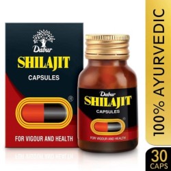 30 Capsules Dabur Shilajit Capsules for Vigour & Health Vitality