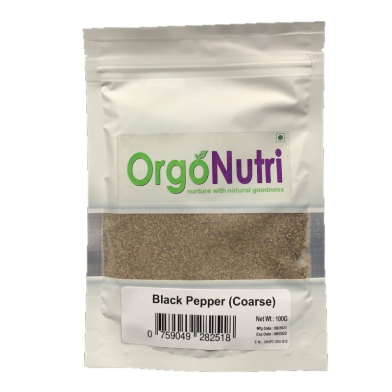 Orgonutri Medium Grind Coarse Black Pepper 100g
