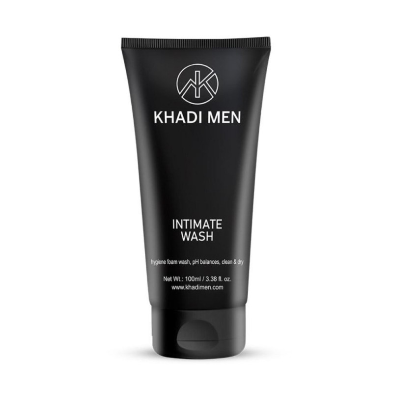 Khadi Men Intimate Wash - Hygiene Foam Wash, PH Balance, Clean & Dry