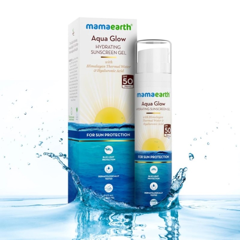 Mamaearth Aqua Glow Hydrating Sunscreen Gel SPF 50 - with Himalayan